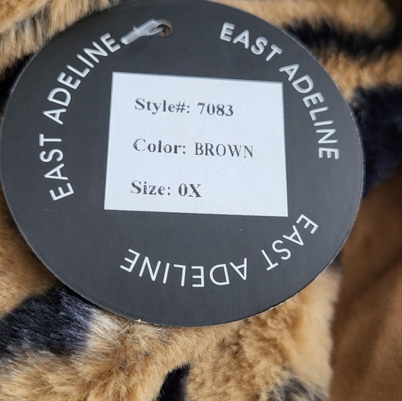 East Adeline Meg Faux-Fur Zebra-Print Jacket - Picture 7 of 9